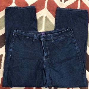 NYDJ Dark Blue Stretch Denim Trouser